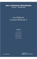 Low-Dielectric Constant Materials V: Volume 565
