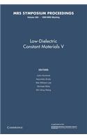 Low-Dielectric Constant Materials V: Volume 565