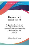 Gnomon Novi Testamenti V1