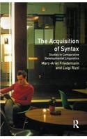 The Acquisition of Syntax