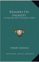 Remarks on Insanity