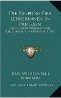 Prufung Der Lehrerinnen In Preussen