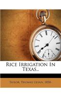 Rice Irrigation in Texas..