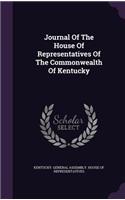 Journal of the House of Representatives of the Commonwealth of Kentucky