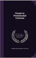 Essays in Pentateuchal Criticism