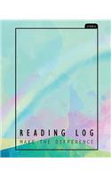 Reading Log: Pastel Over the Rainbow Book Lovers Journal: 110 Pages with Book Rating Stars Inside: Pastel Over the Rainbow Book Lovers Journal: 110 Pages with Book Rating Stars Inside