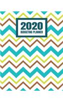 2020 Budgeting Planner: Monthly And Weekly Budget Bill Planner Organizer Expense Tracker Notebook - Cute Chevron Pattern