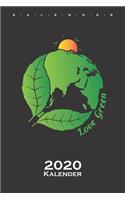 Grüne Erde Sonnenaufgang Kalender 2020