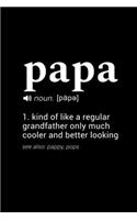 Papa (noun. [pape]) 1. kind of like a regular grandfather only much cooler and better looking (see also