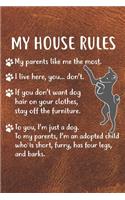 My House Rules Gratitude Journal: Practice Gratitude and Daily Reflection in the Everyday For Basenji Dog Puppy Owners and Lovers