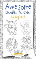 Awesome Doodles to Color, Coloring Book