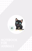Notebook for Animals: Dotted Journal with Cat with fish Aquarium Design - Cool Gift for a friend or family who loves kitten presents! - 6x9" - 180 White dotted pages - Yo