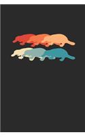 Platypus Retro: Platypuses Notebook, Dotted Bullet (6" x 9" - 120 pages) Animal Themed Notebook for Daily Journal, Diary, and Gift