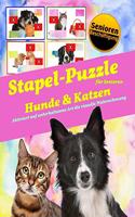 Stapel-Puzzle für Senioren: Thema: Hunde & Katzen