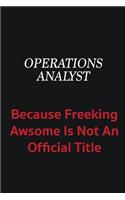 Operations Analyst because freeking awsome is not an official title: Writing careers journals and notebook. A way towards enhancement