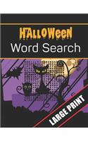Halloween Word Search Large Print: 96 Word Search Activities for Everyone (Holiday Word Search)