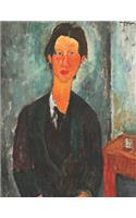Amedeo Modigliani Black Paper Sketchbook: Chaim Soutine Modern Art Notebook For Drawing with Vivid Colors Large Artistic Sketch Pad with Cross-Eyed Man Painting Use with Gel Ink Pens, Colore(19 Black Art Sketchbooks)