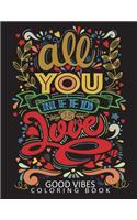 Good Vibes Coloring Book