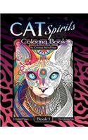 Cat Spirits Coloring Book
