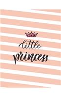 Little princess: Little princess on orange cover and Dot Graph Line Sketch pages, Extra large (8.5 x 11) inches, 110 pages, White paper, Sketch, Draw and Paint