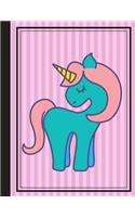 Cute Unicorn Composition Book
