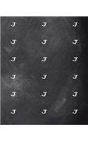 Monogram J School Composition Book Personalized Letter J Pattern 130 Pages: (Notebook, Diary, Blank Book)(Personalized Monogram Composition Notebooks)