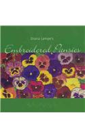 Embroidered Pansies
