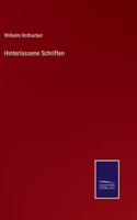 Hinterlassene Schriften