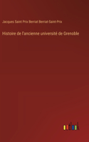 Histoire de l'ancienne université de Grenoble
