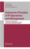 Autonomic Principles of IP Operations and Management