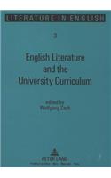 English Literature and the University Curriculum