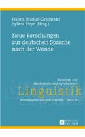 Neue Forschungen zur deutschen Sprache nach der Wende