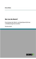 Wer hat die Macht?