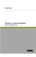 Einstieg in C++ (für Java-Entwickler)