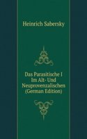 Das Parasitische I Im Alt- Und Neuprovenzalischen (German Edition)