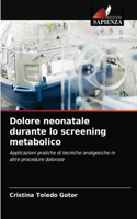 Dolore neonatale durante lo screening metabolico