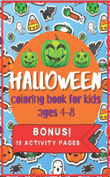 Halloween Coloring Book for Kids ages 4-8