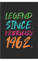 Legend Since February 1962