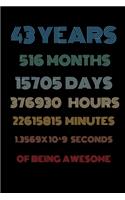 43 years of being awesome