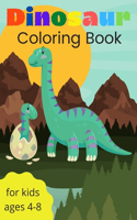 Dinosaur Coloring Book for kids ages 4-8