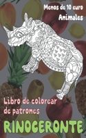Libro de colorear de patrones - Menos de 10 euro - Animales - Rinoceronte