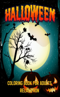 Halloween Coloring Book For Adults Relaxation