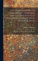 Cci Emendationes In Lohmeieri Et Gebhardii Tabulas Genealogicas Dynastiarum Arabicarum Et Turcicarum