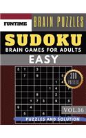 SUDOKU Easy: Jumbo 300 easy SUDOKU with answers Brain Puzzles Books for Beginners (sudoku book easy Vol.16)(16 Sudoku Book Easy)