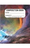 Composition Book: Composition/Exercise book, Notebook and Journal for All Ages, Paperback, College Lined 150 pages 7.44 x 9.69 - Nebula System Cover