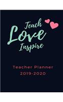 Teach Love Inspire Teacher Planner 2019-2020