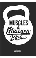 Muscles & Mascara Notebook: Kettlebell Notebook (6x9 inches) with Blank Pages ideal as a Fitness & Workout Journal. Perfect as a Gym Session Book or Sketchbook for all Turkish 