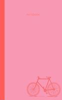 Notebook: Lined Travel Journal and Goal Tracker with Cute Bike Illustration in Pink for Cyclists and Biking Trips