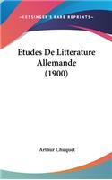 Etudes de Litterature Allemande (1900)