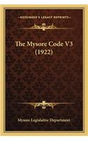 The Mysore Code V3 (1922)